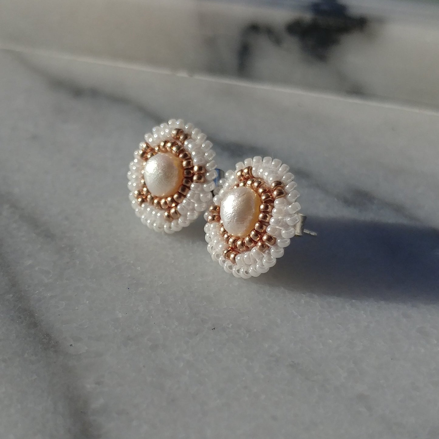 Cheyanne Symone’s Head Lady Freshwater Pearl Stud Beaded Earring