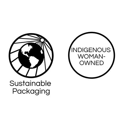 Sustainable Packaging and Indigenous Woman Owned Company Icons for Cheyanne Symone