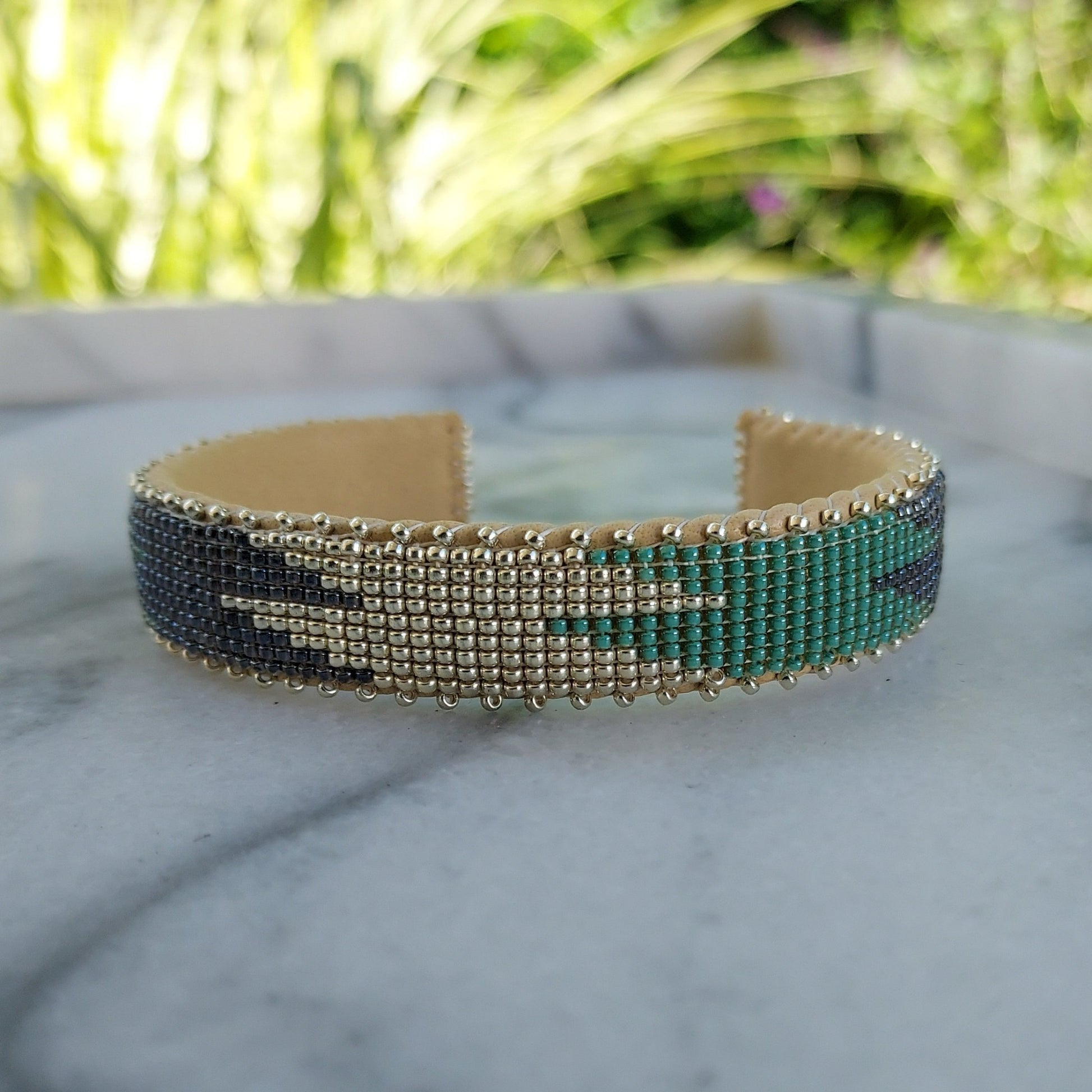 Etkie Bracelet - Tess Glass Cuff Small