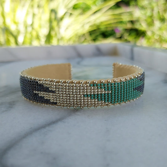 Etkie Bracelet - Tess Glass Cuff Small